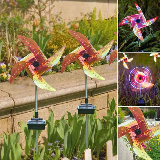 🔥Free shipping at home🔥Waterproof Solar Garden Windmill Light