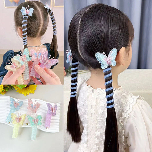 Children's Butterfly Spiral Hair Tie