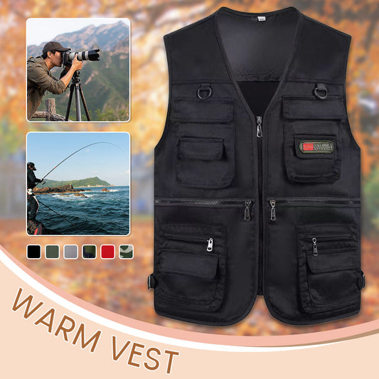 Men's Outdoor Fishing Vest with Pockets