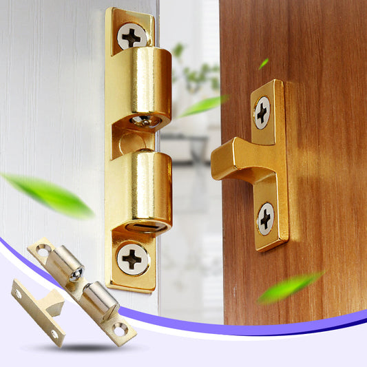 Brass Double Ball Catch Latch for Cabinet Door Touch Bead