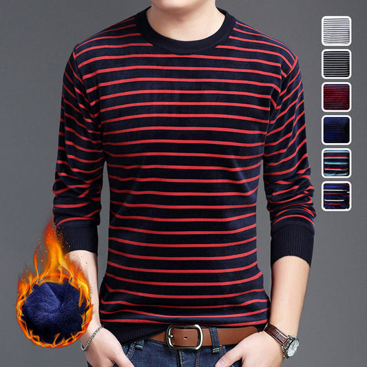 🔥49%OFF Christmas Sale🔥Men's Warm Striped Cozy Fashion Sweater - Buy 2 Get Free Shipping